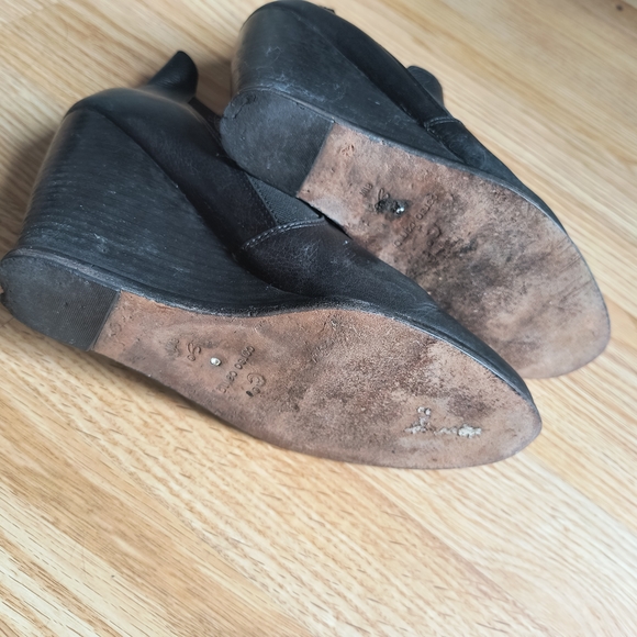 Black Wedge Boots - Picture 6 of 7